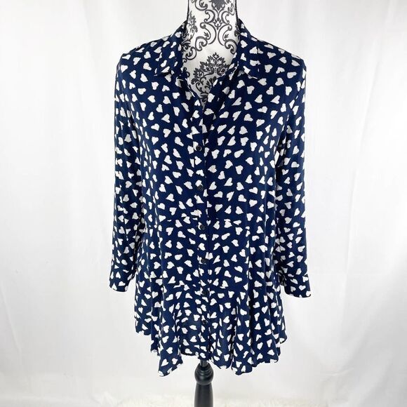 Anthropologie 11-1 Tylho Heart Tunic Top - Picture 2 of 8